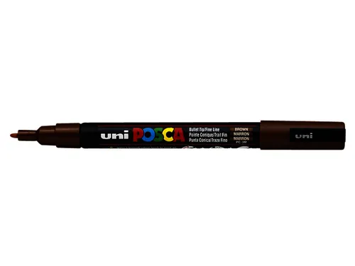 Verfstift Posca PC3M Fijne punt 0,9-1,3mm Bruin