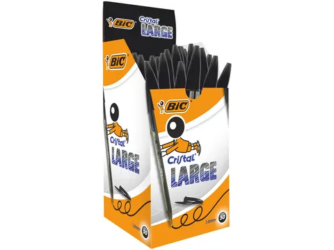 Balpen Bic Cristal large zwart