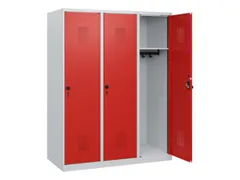 schoollocker,HxBxD 1530x1200x500mm,3vak,vak B 400mm,draaigrendel