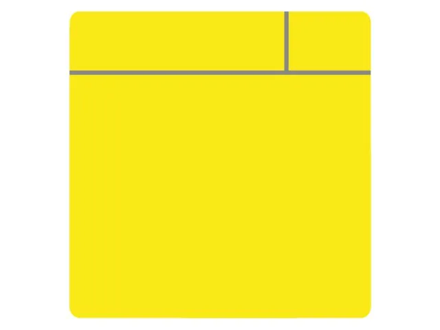 Magneet scrum 75x75mm geel 5 stuks