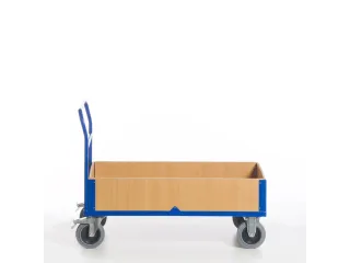 boordwandwagen,draagverm. 600kg,laadvl. LxB 1200x770mm,houtplaat - 1