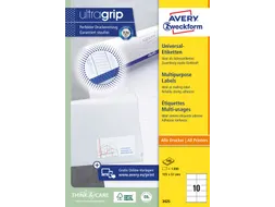 Etiket Avery Zweckform 3425 105x57mm wit 1000stuks