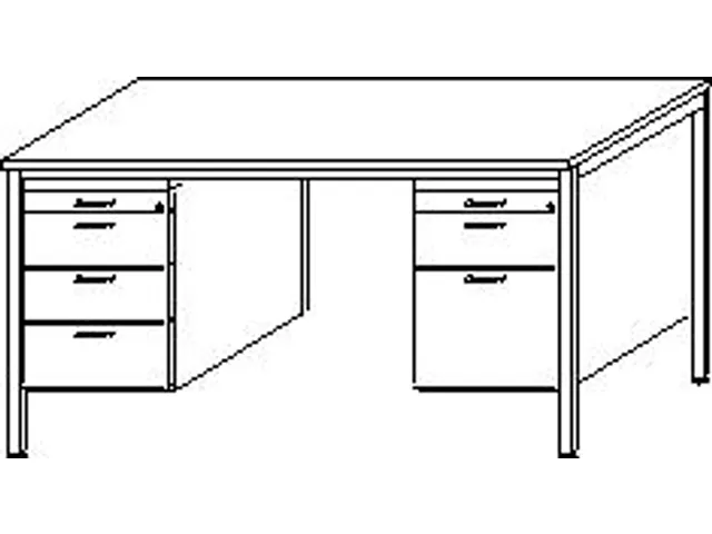 table de bureau,finition plateau ,piètement RAL7035