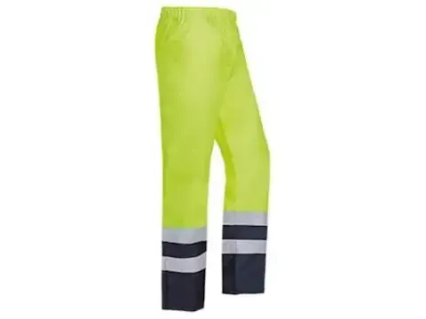 Sioen Norvil 799Z regenbroek, geel/marineblauw, maat S, per stuk