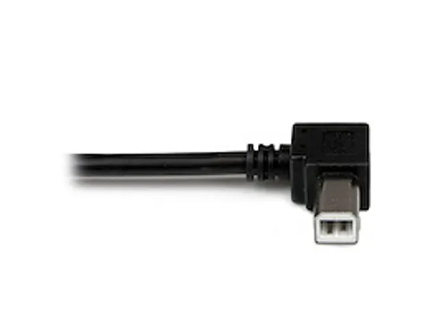 1m USB 2.0 A naar linkshoekige B-kabel M/M