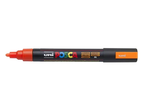 Verfstift Posca PC5M Medium Punt 1,8-2,5mm fluor oranje