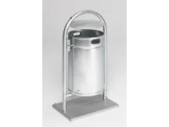 Afvalbak 60 Liter Met Dak Bodemplaat Verzinkt