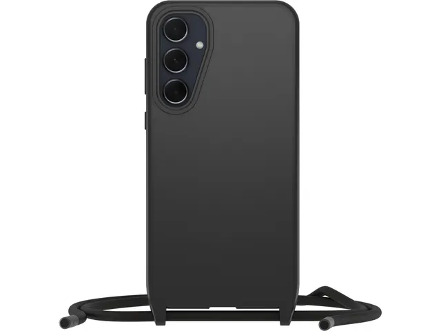 React Necklace Hoesje met koord Galaxy A35 5g zwart