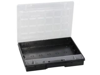 Bak voor kleine onderdelen,HxBxD 55x370x295mm,0bakken,PP,koffer zwart - 2