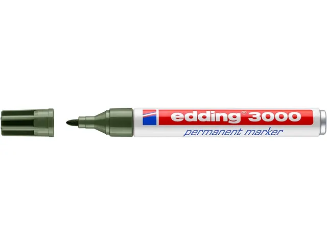 Viltstift edding 3000 rond 1.5-3mm olijfgroen