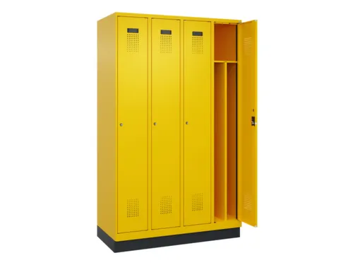 locker voor scheiding van kleding,HxBxD 1950x1200x500mm,4vak