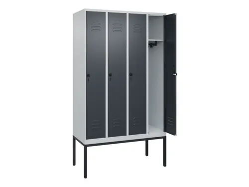 locker,HxBxD 2120x1200x500mm,4vak,vak B 300mm,draaigrendel