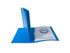 Ringmap glanskarton A4 2R 15mm blauw