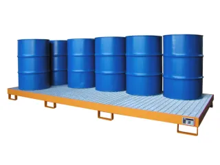 opvangbak,v. 10x200l vat,opvangvol. 280l,HxBxD 200x1300x3280mm - 2