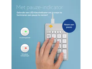 Numeriek Toetsenbord R-Go Numpad Break bedraad Wit - 5