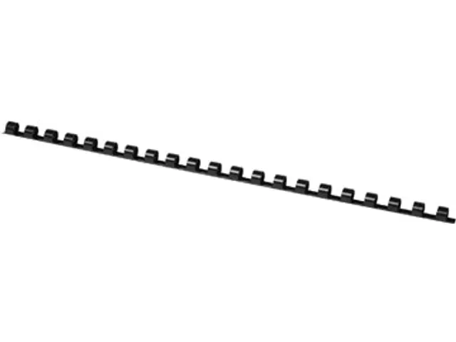 Plastic Bindrug Zwart 6mm Doos 100 stuks