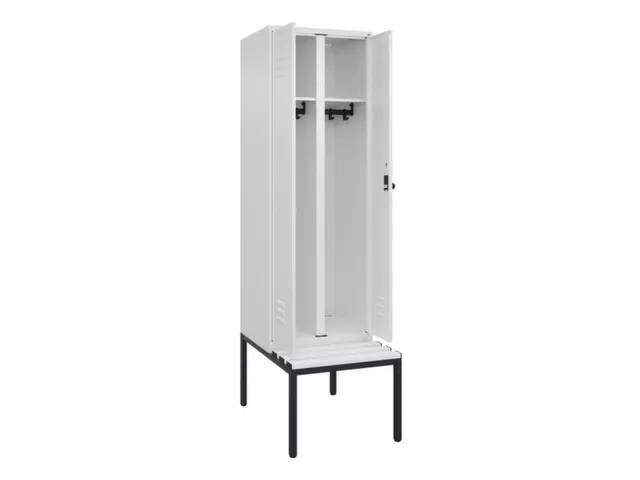 locker voor scheiding van kleding,HxBxD 2120x600x815mm,2vak