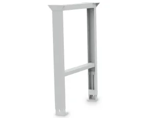 onderstel,v. werkbank,HxBxD 719-1019x150x650mm,plaatstaal,RAL7035 - 1