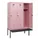 locker met bank,HxBxD 1950x1200x815mm,3vak,vak B 400mm,draaigrendel