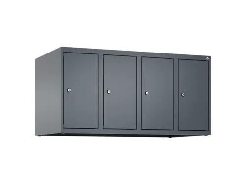 opzetkast,v. locker,4vak.,vak B 250mm,HxBxD 500x1000x500mm,vleugeldeur