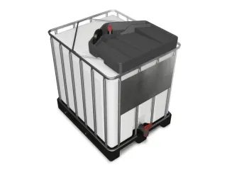 trechter,v. IBC inhoud 600-1000l,PE,vulcapaciteit 15l,aansluiting 2 in - 1