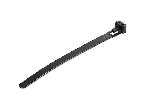 12cm Herbruikbare Kabelbinders zwart nylon 100 stuks