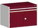 ladekast HxBxD 700x1050x750mm 2laden RAL7035 front RAL3004