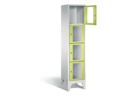 Lockerkast 1850x420x500mm 1x4 vakken Cilinderslot Poten, RDS1108060