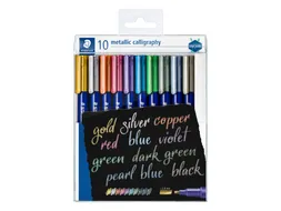 Kalligrafiepen Staedtler 8325 metallic etui à 10 kleuren