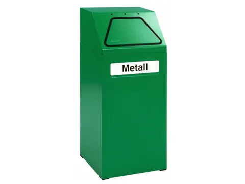 Afvalverzamelaar Vuurremmend 65 Liter 970X405X380Mm Binnenbak Groen