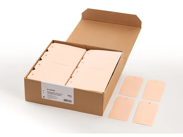 HERMA 6024 Hanglabel 60x120mm Bruin karton met oogje 1000 stuks