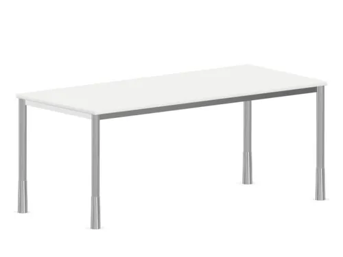 In hoogte verstelbaar bureau,HxBxD 720-840x1800x800mm,Bl-wit