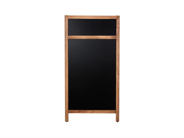 Europel Krijtstoepbord met Topbord 660 x 1280 mm DELUX Natural