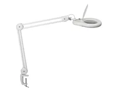 Bureaulamp Maul Viso Loep Led Klem Wit