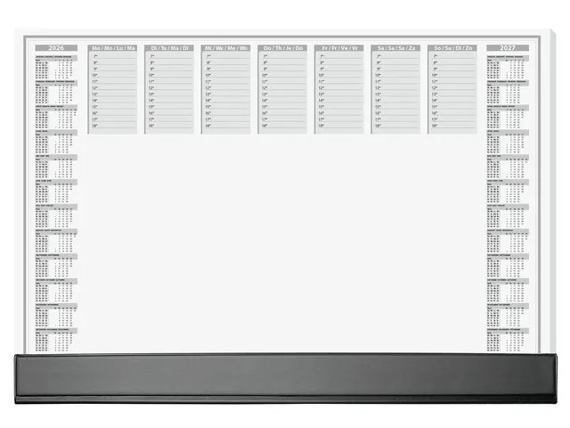 Designonderlegger Sigel Office 26/27 59,5x41cm dag/week- planner 40 ve