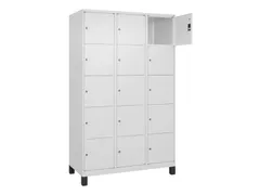 lockerkast,HxBxD 1950x1200x500mm,3x5vakken,vak B 400mm,cil.-slot