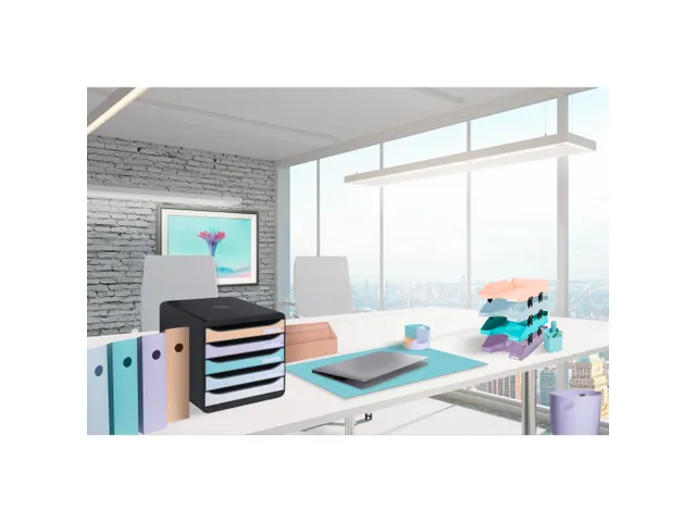 Brievenbak COMBO Pas tel koraal glossy