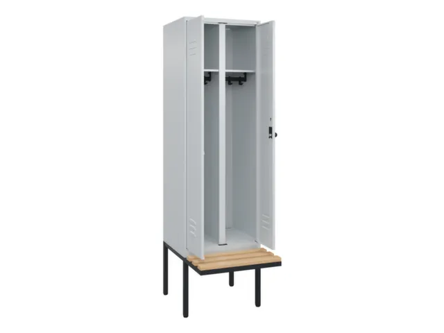 locker voor scheiding van kleding,HxBxD 2120x600x815mm,2vak