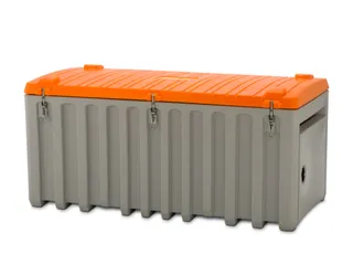 Opbergbox 750l H 800 x 1700x 840mm Met Zijdeur Grijs/Oranje - 3