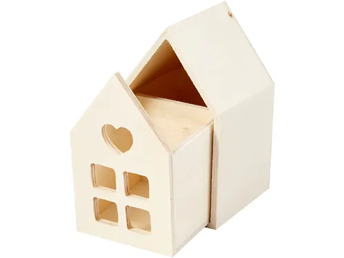 Huis met lade Creativ Company 10.8x6.8 cm hout