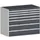 ladekast HxBxD 1000x1300x650mm 7laden romp RAL7035 front RAL7016