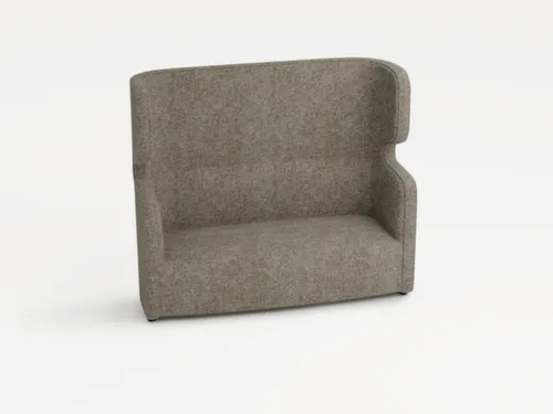 sofa,2-zits,geluidabsorberend,stof beige,HxBxD 1330x1570x760mm