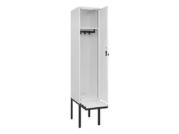 locker met bank,HxBxD 2120x400x815mm,1vak,vak B 400mm,draaigrendel