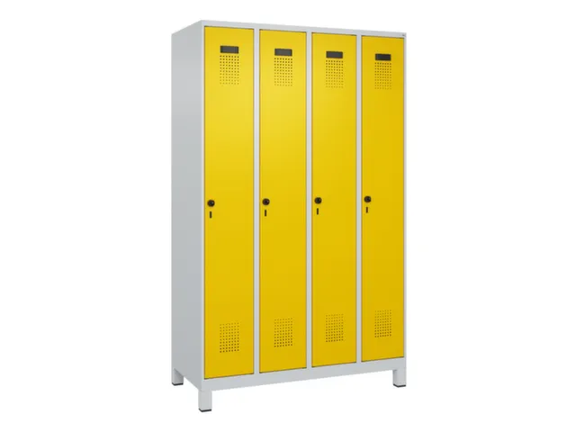 locker voor scheiding van kleding,HxBxD 1950x1200x500mm,4vak