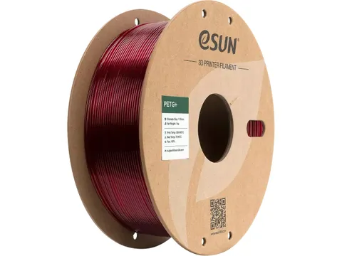 PETG+ 1,75mm TRANSLUCENT RED 1KG PAPER ROLL