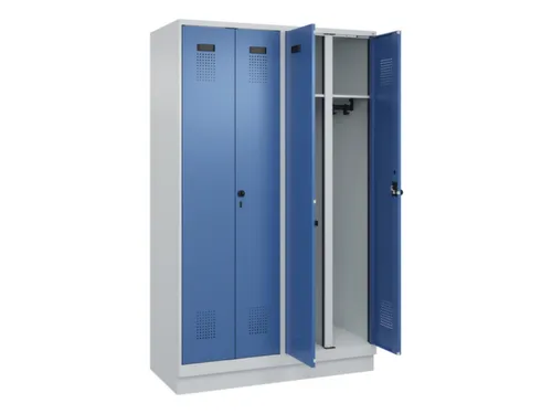 locker voor scheiding van kleding,HxBxD 1950x1200x500mm,4vak