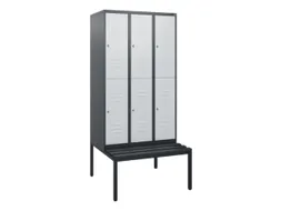 Dubbeldekse dekenkist,HxBxD 1950x900x815mm,3x2vak.,vak B 300mm