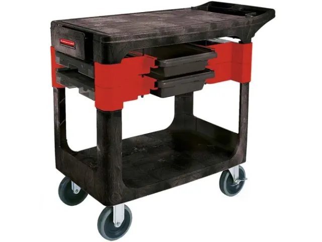 Rubbermaid Werkwagen Rood Zwart