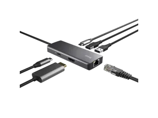Adapter Trust Dalyx 6-in-1 USB-C multipoort grijs - 2
