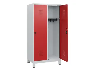 schoollocker,HxBxD 1630x800x500mm,2vak,vak B 400mm,draaigrendel,voeten - 1